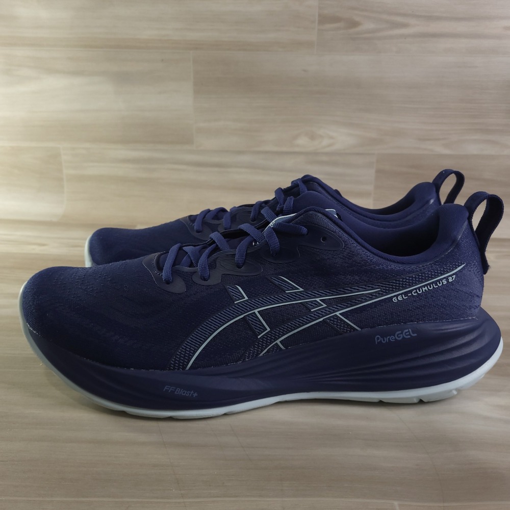 Asics Gel-Cumulus 27 Running Shoes Mens Size 13 Navy Blue 1011B960 Sneaker